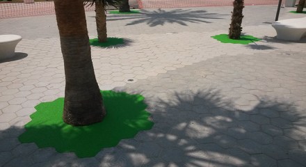 alcorque pavimento drenante in-situ