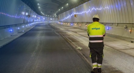 Sorigué esfalta Túnel de la Rovira