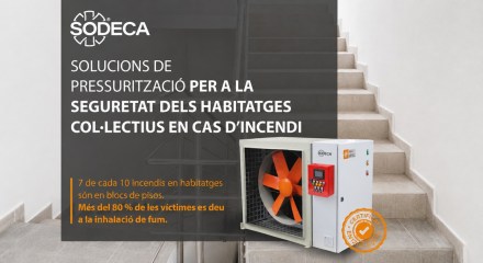 solucions de pressurització per a la seguretat dels habitatges col·lectius en cas d'incendi