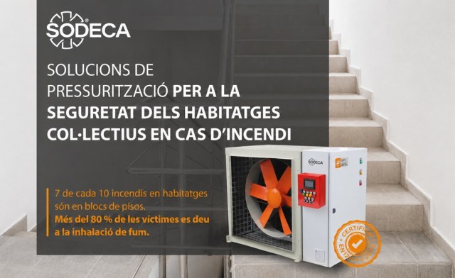 solucions de pressurització per a la seguretat dels habitatges col·lectius en cas d'incendi