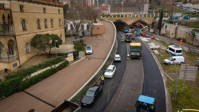 Sorigué asfalta túnel de la Rovira con sistema Rugofir